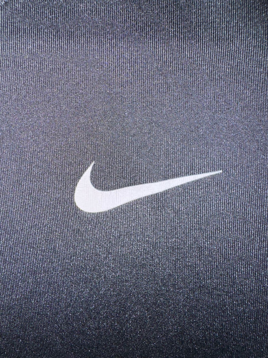Nike Plain Black Round Neck Tee - Large