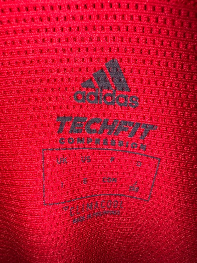 Pre Loved Adidas Red Drilltop - Large