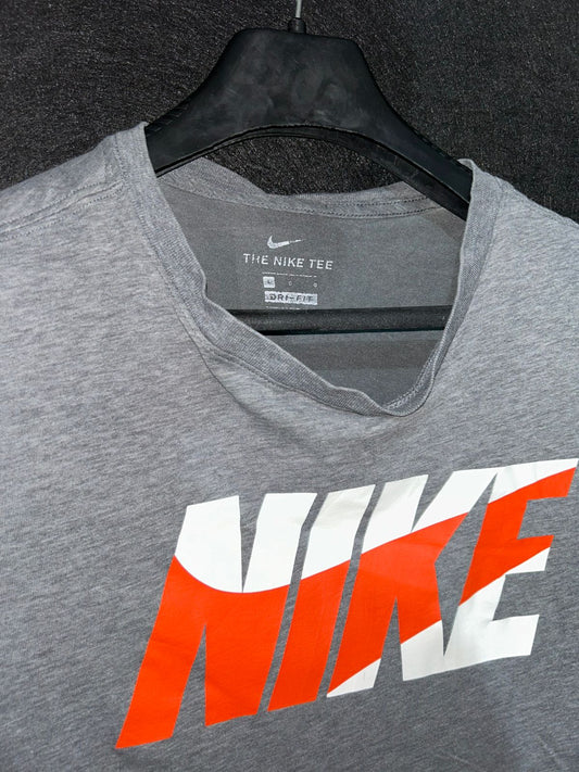 Nike Grey Logo Tee - Large
