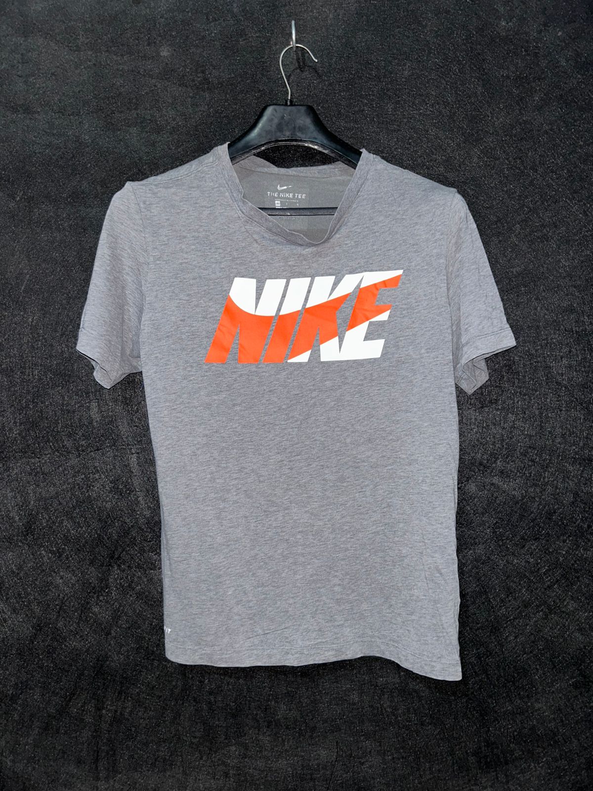 Nike Grey Logo Tee - Large