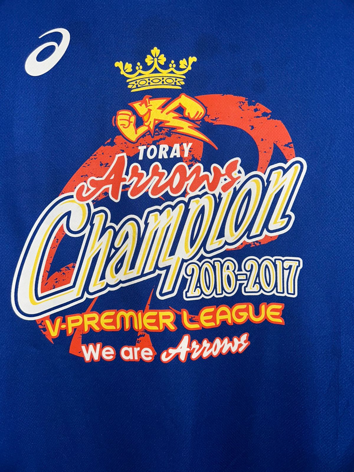 Asics League Blue Round Neck - Large