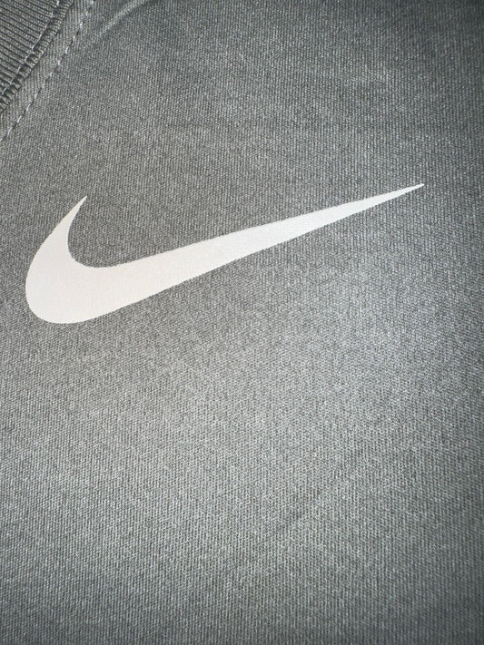 Nike Grey Round Neck Tee - Small