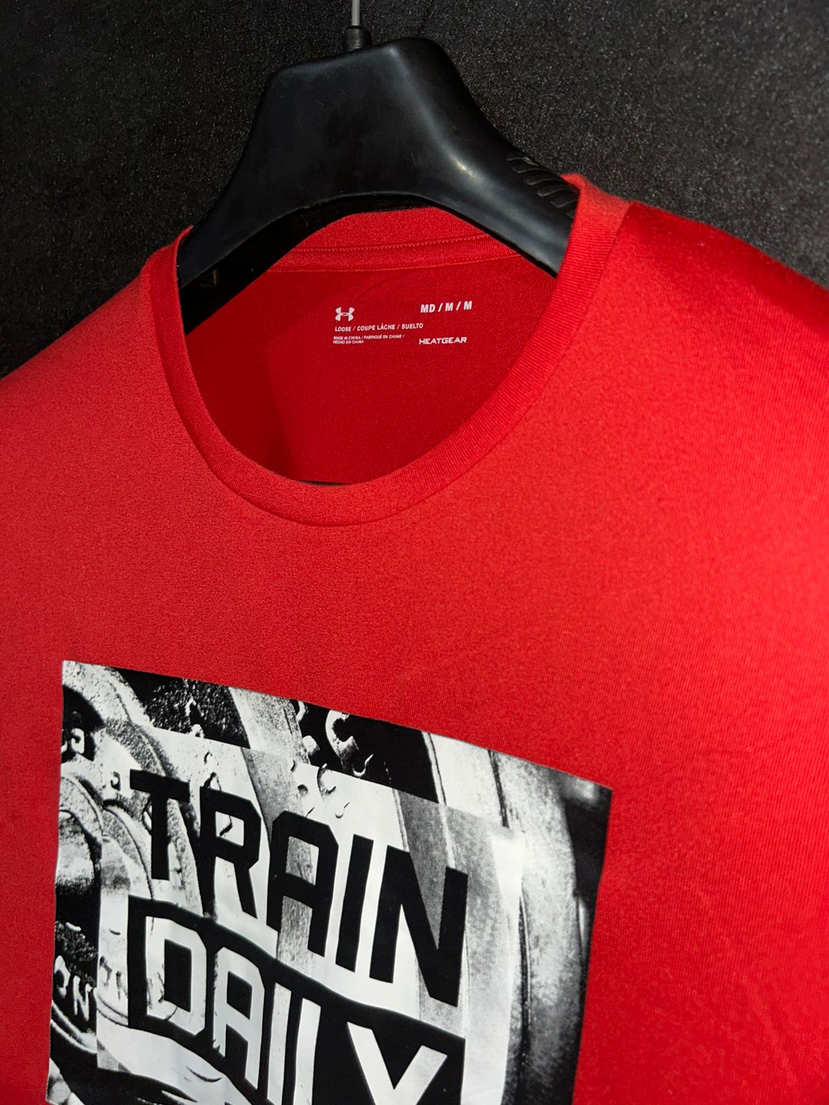 Under Armour Fit Red Round Neck - Medium