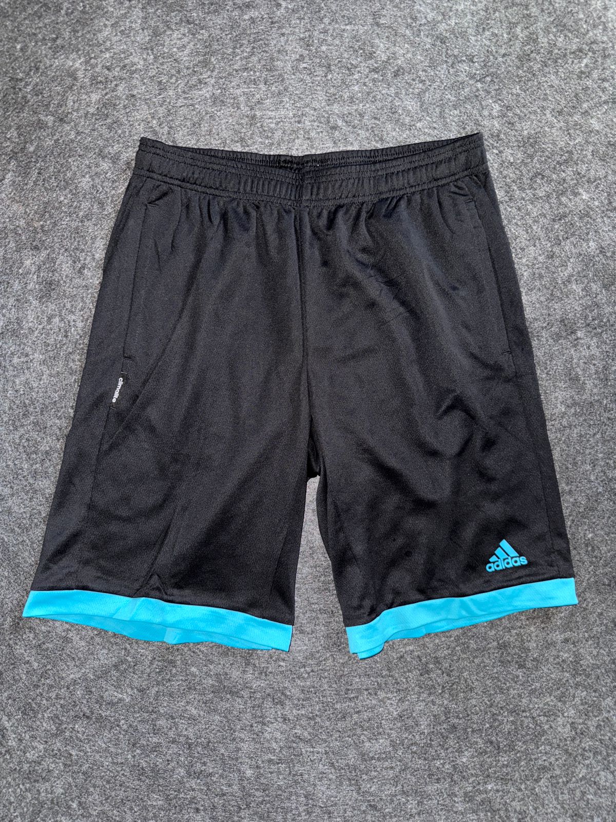 Adidas Black Blue Shorts - Large