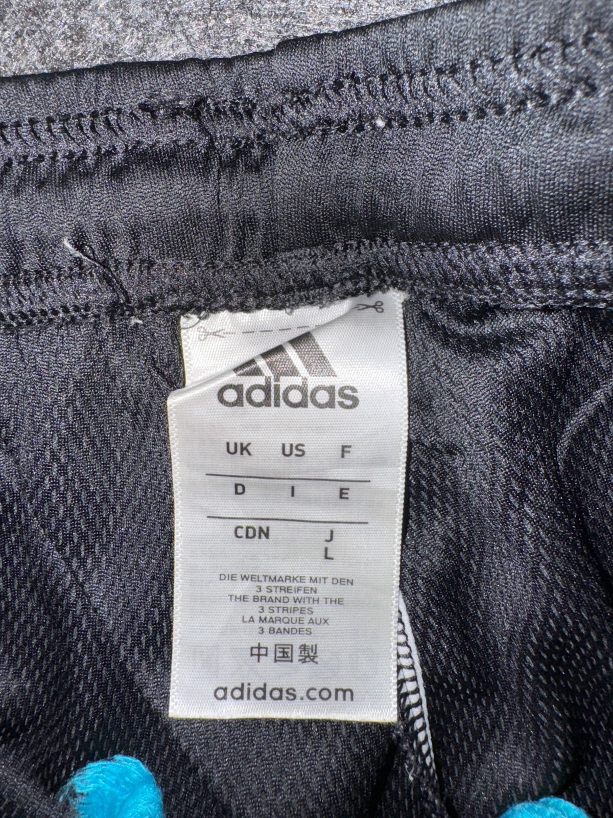 Adidas Black Blue Shorts - Large