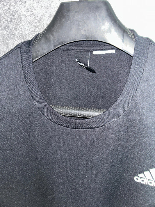 Adidas Climalite Black Round Neck - Medium