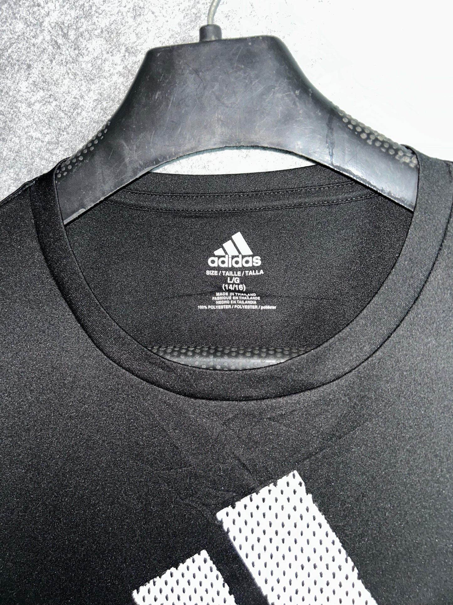 Adidas Black Round Neck - Large