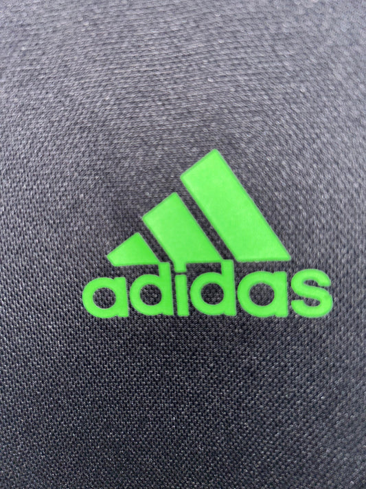 Adidas Climalite Black & Green Three 3 Strips - XXL