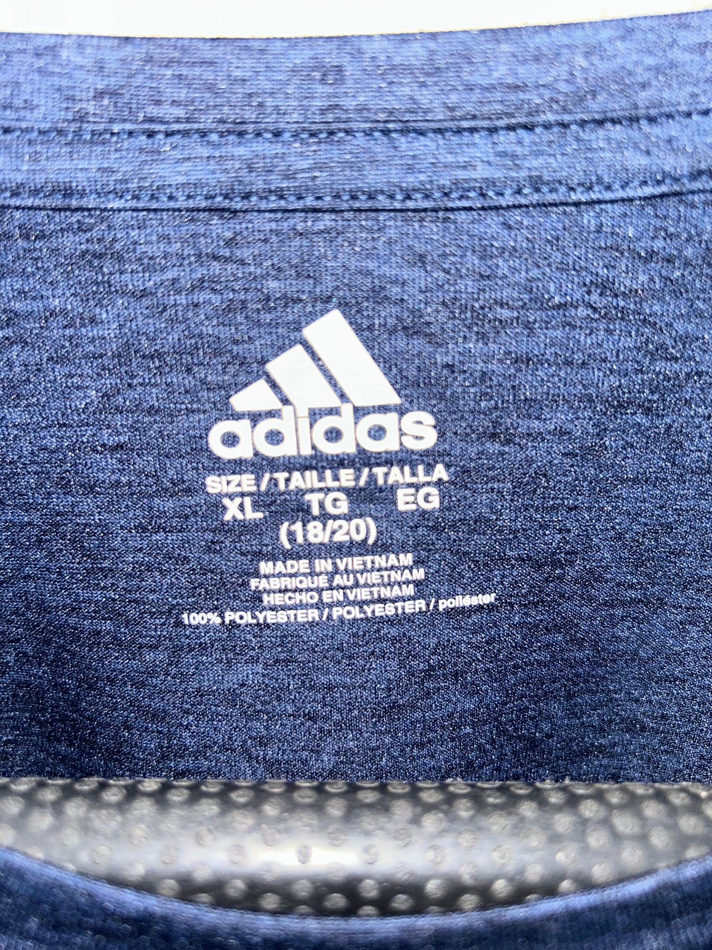 Adidas Blue & White Big logo - XL