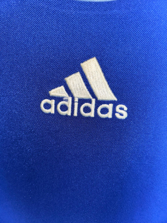 Adidas Blue & White Round Neck  - Large