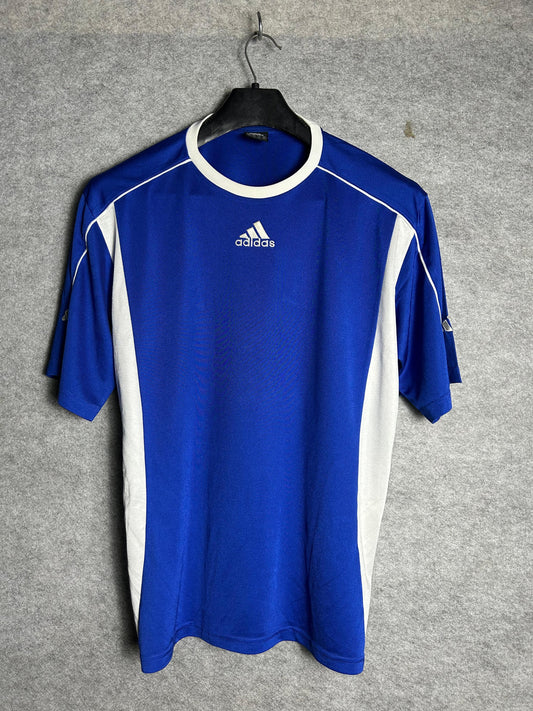 Adidas Blue & White Round Neck  - Large