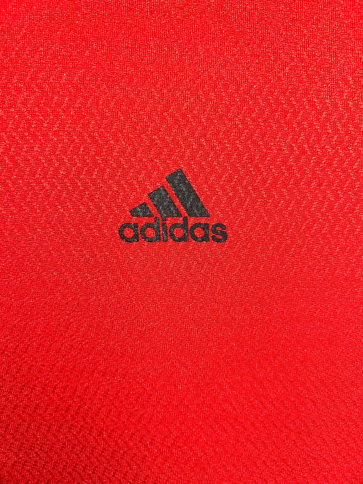 Adidas Red Zip Polo - large