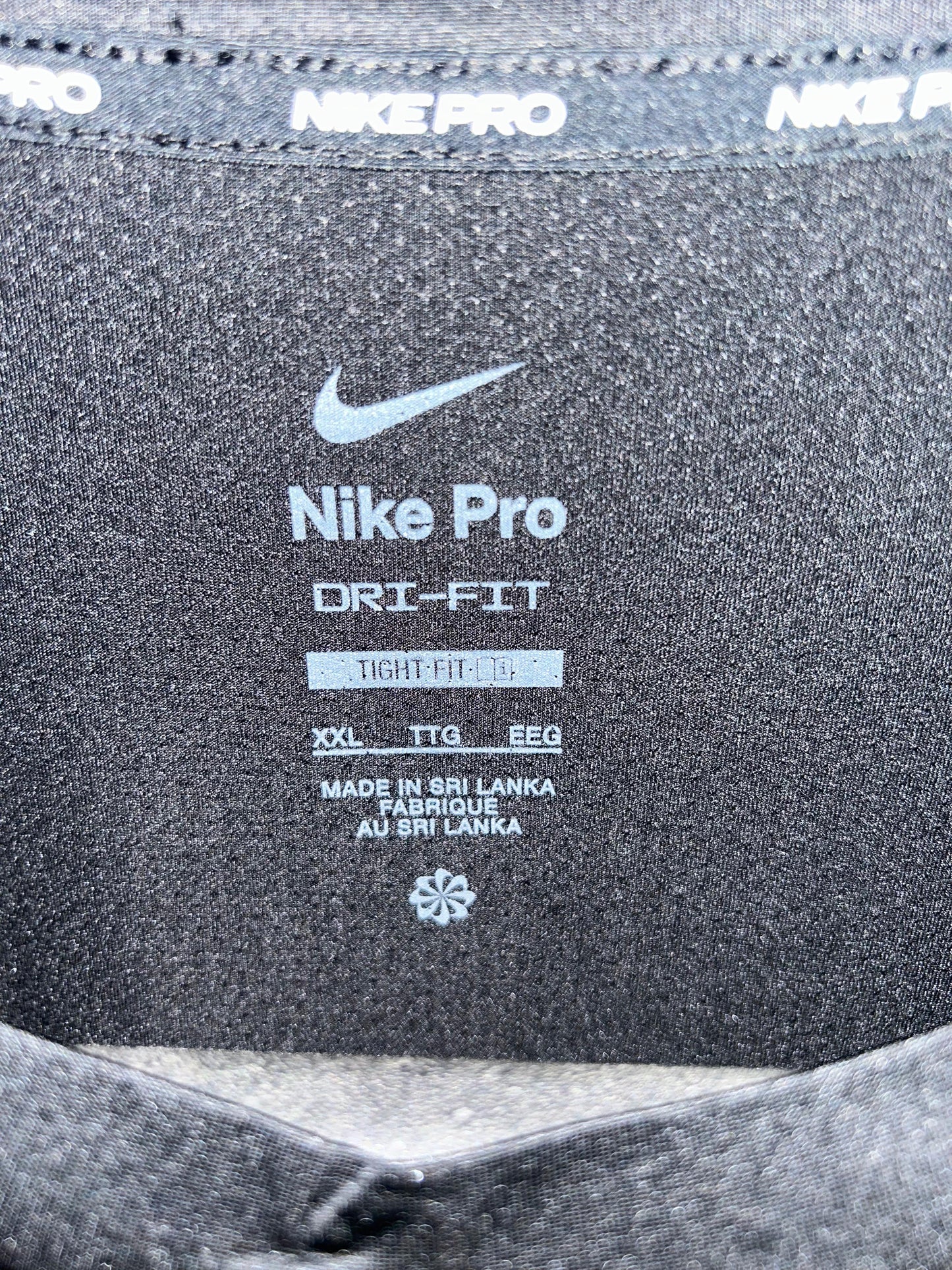 Nike pro Black Full sleeves SlimFit - XL