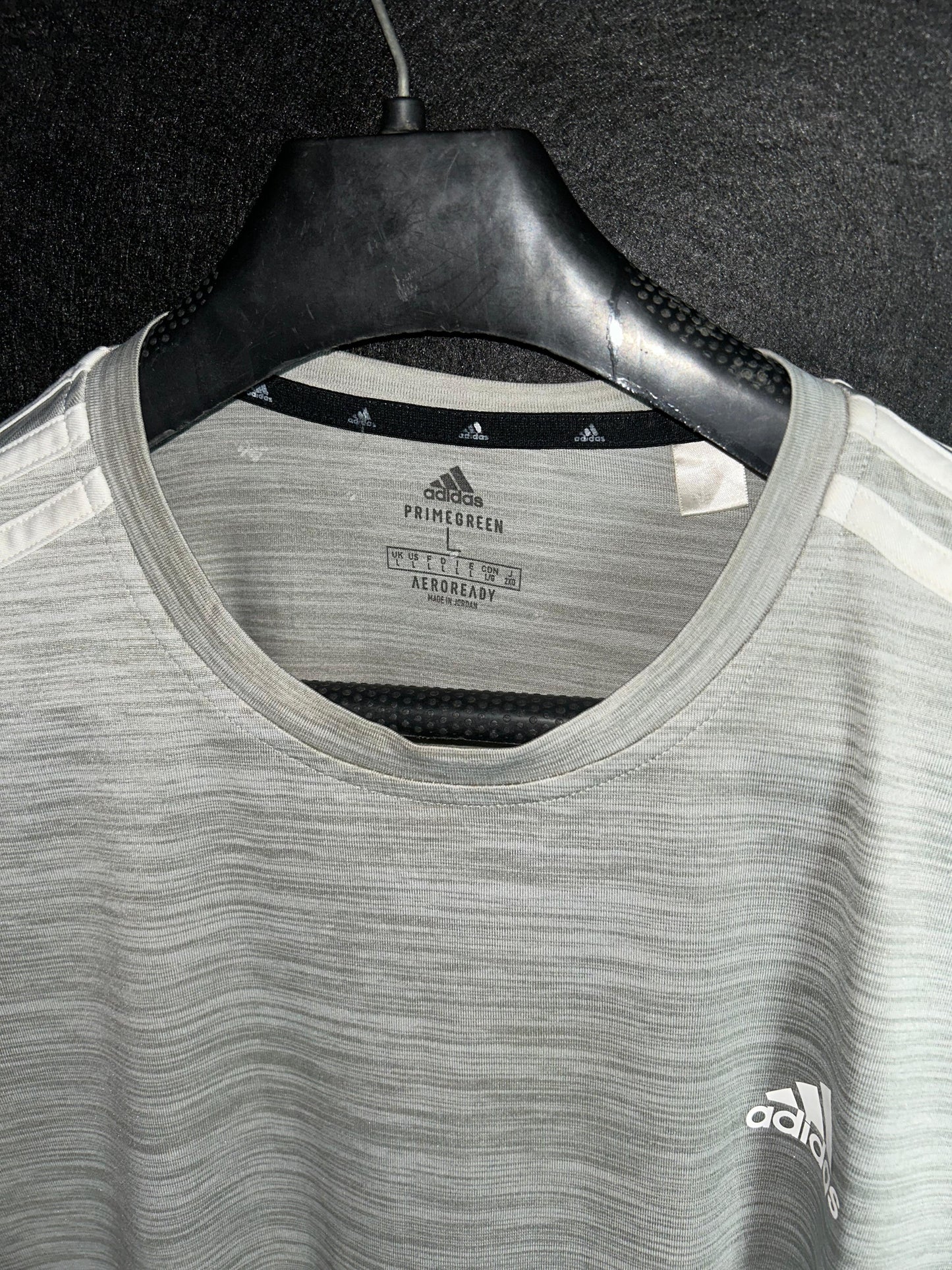 Adidas Gray Three Stripes - Large