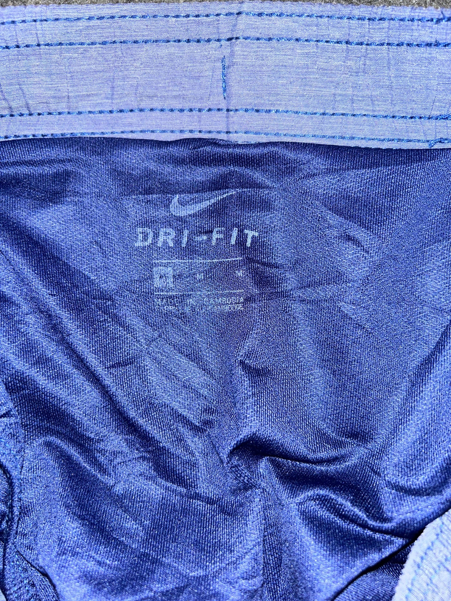 nike Blue Textured Short - Medium