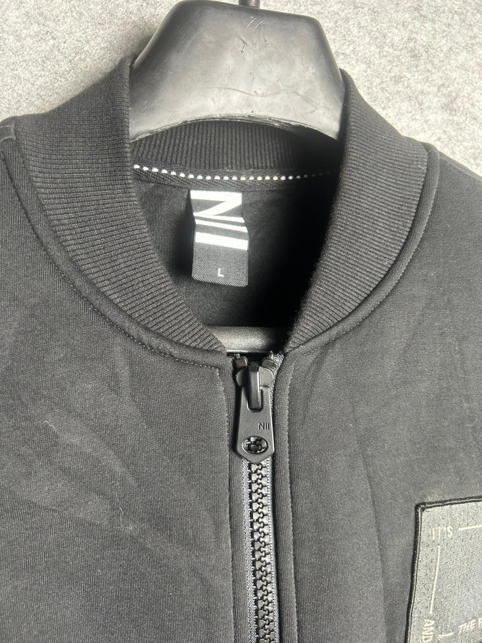 No Where & Now Here Black Jacket - Large