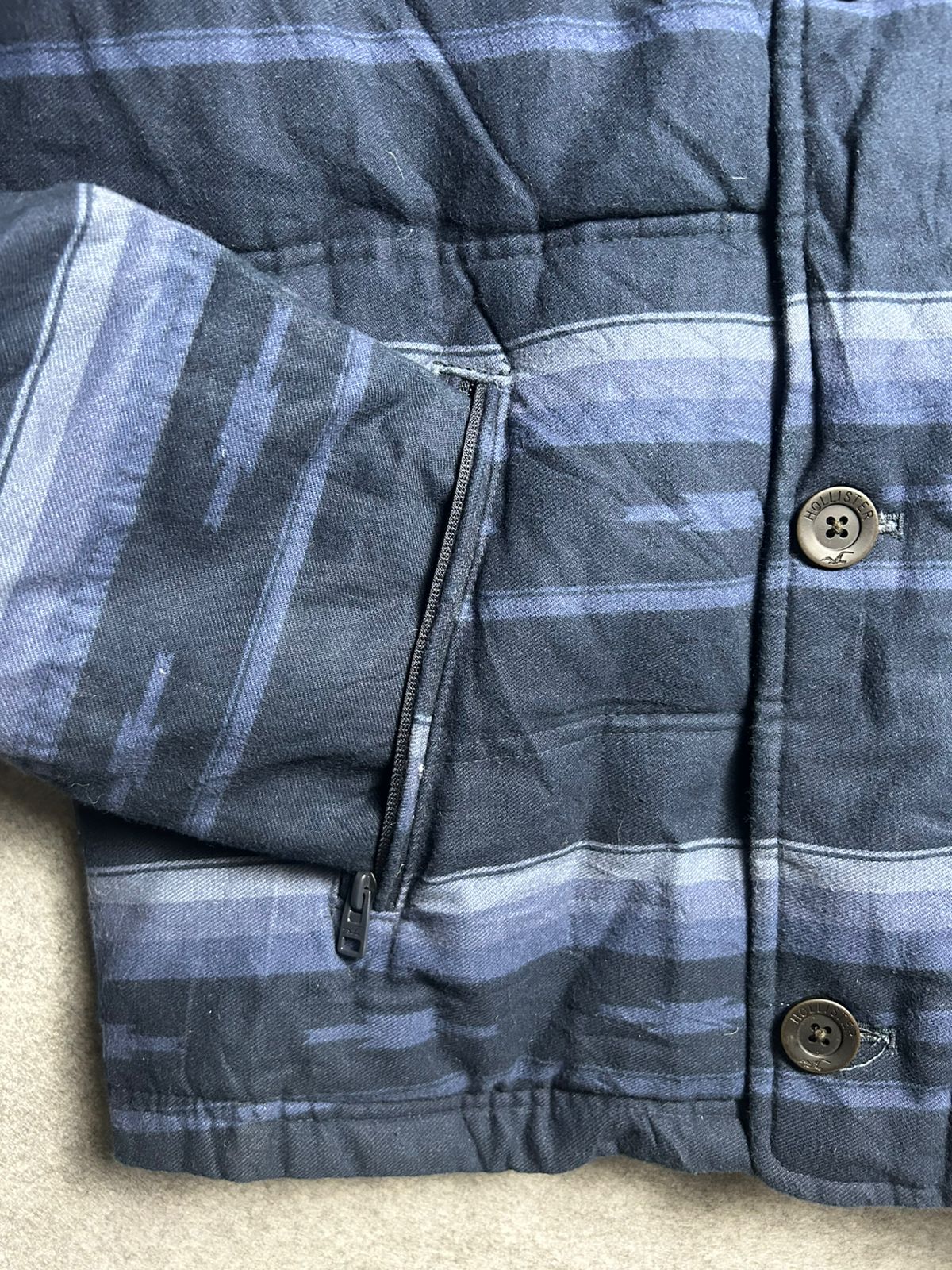 Hollisrer Caligornia Digital Printed Jacket - Large