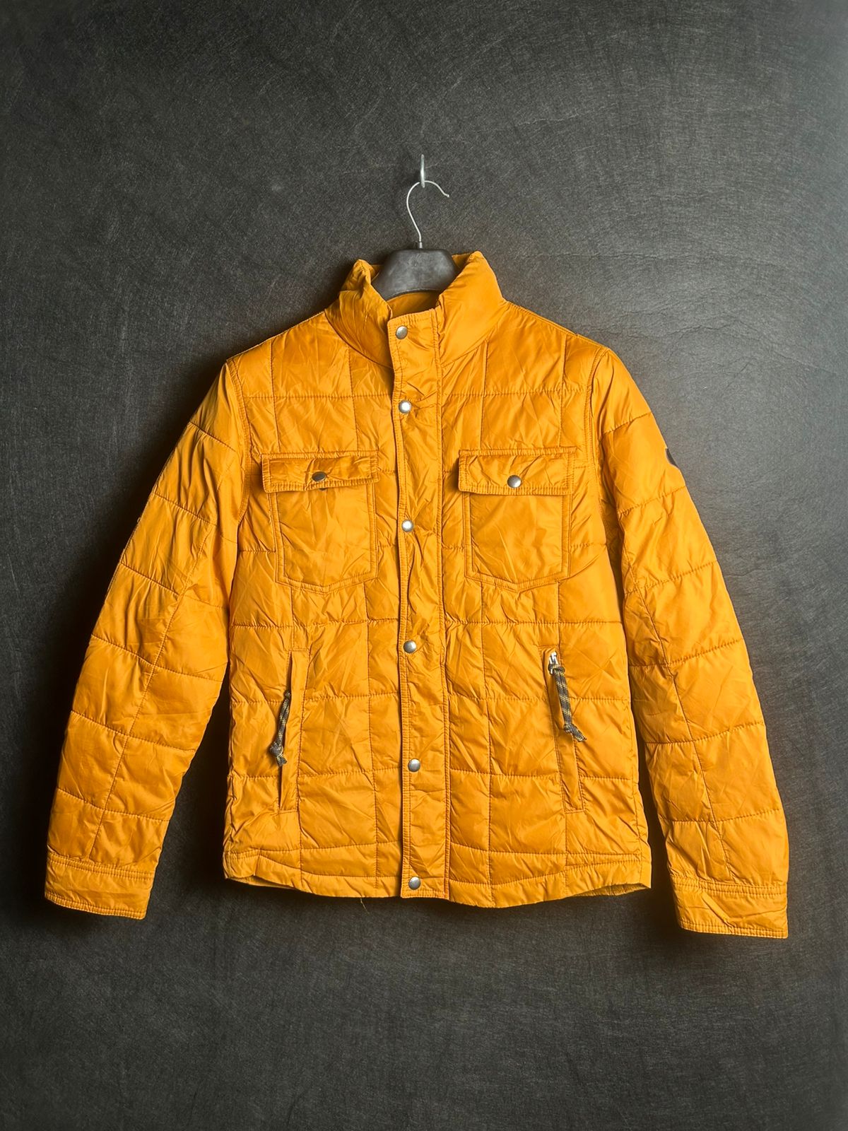 Jack & Jones Light Orange Puffer Jacket - Medium