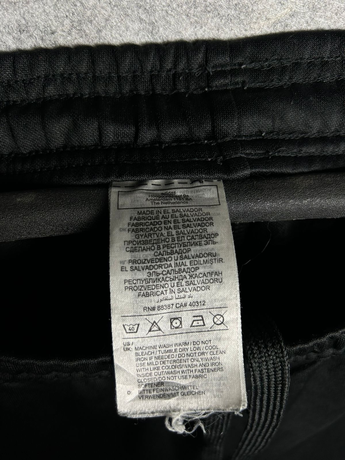 Adidas Black & White Strips Trouser - XL