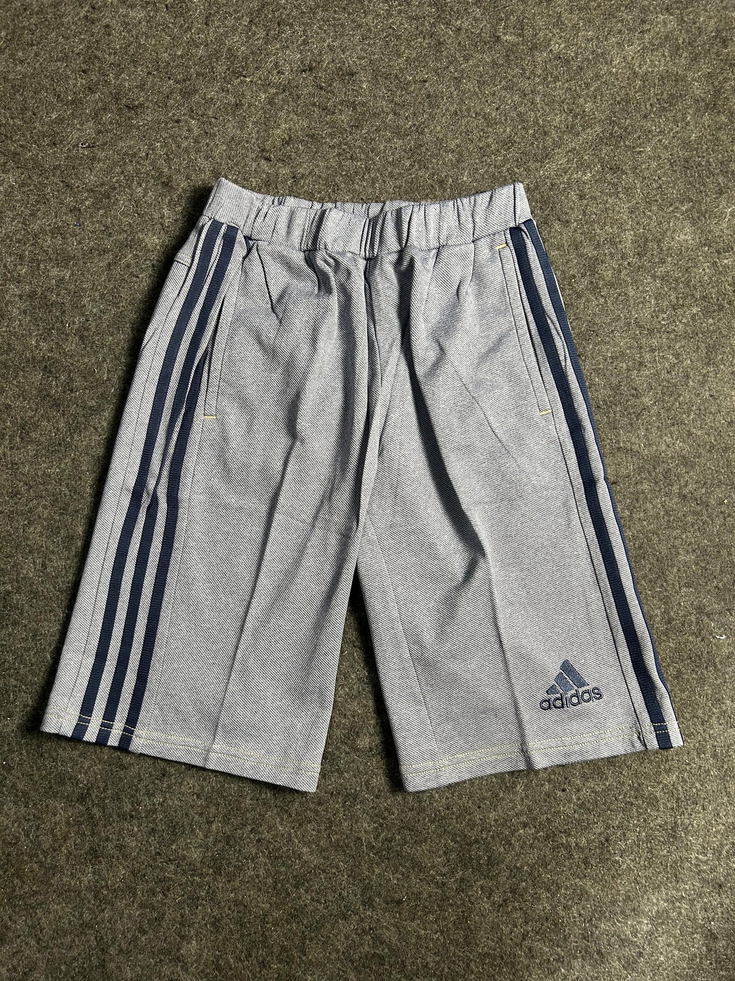 Adidas Black Striped Shorts - Small