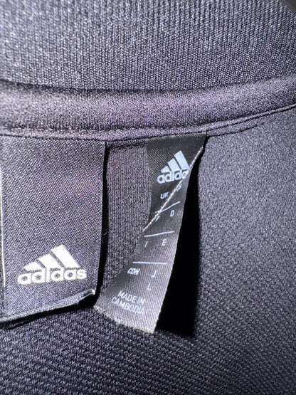 Adidas White Big Logo Shirt - Medium