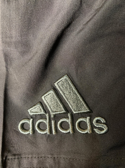 Adidas Brown Striped Shorts - Large
