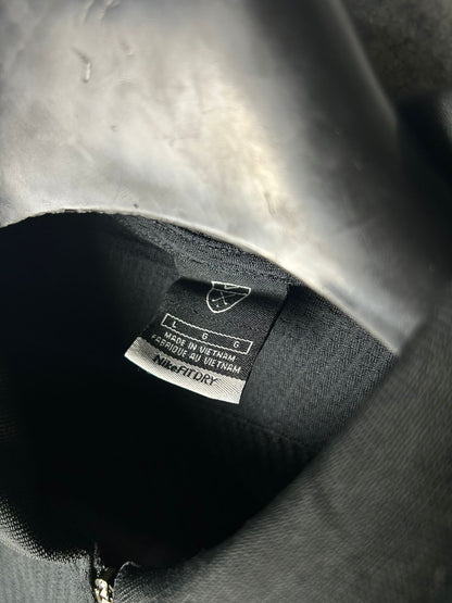 Nike Black Zip Polo - Large
