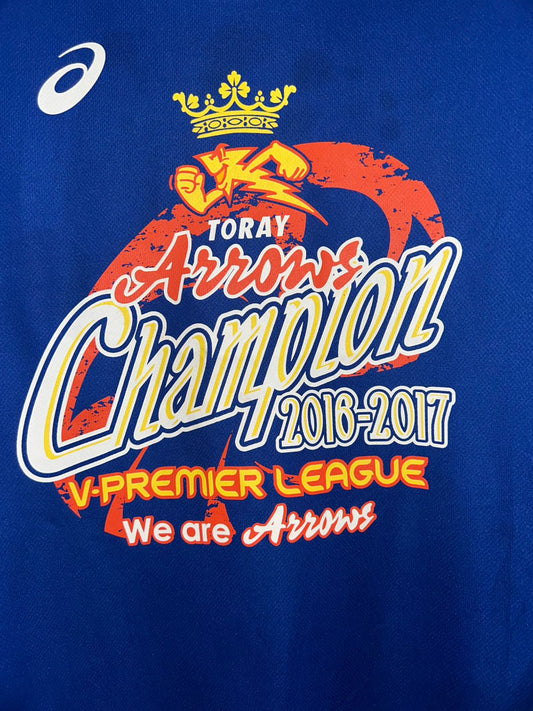 Asics League Blue Round Neck - Large