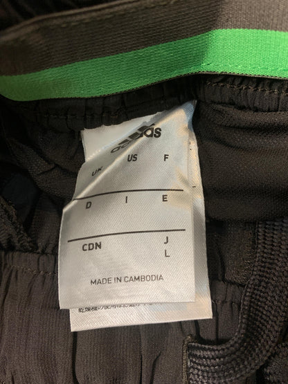 Adidas Brown Striped Shorts - Large