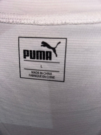 Puma White V Neck - Large