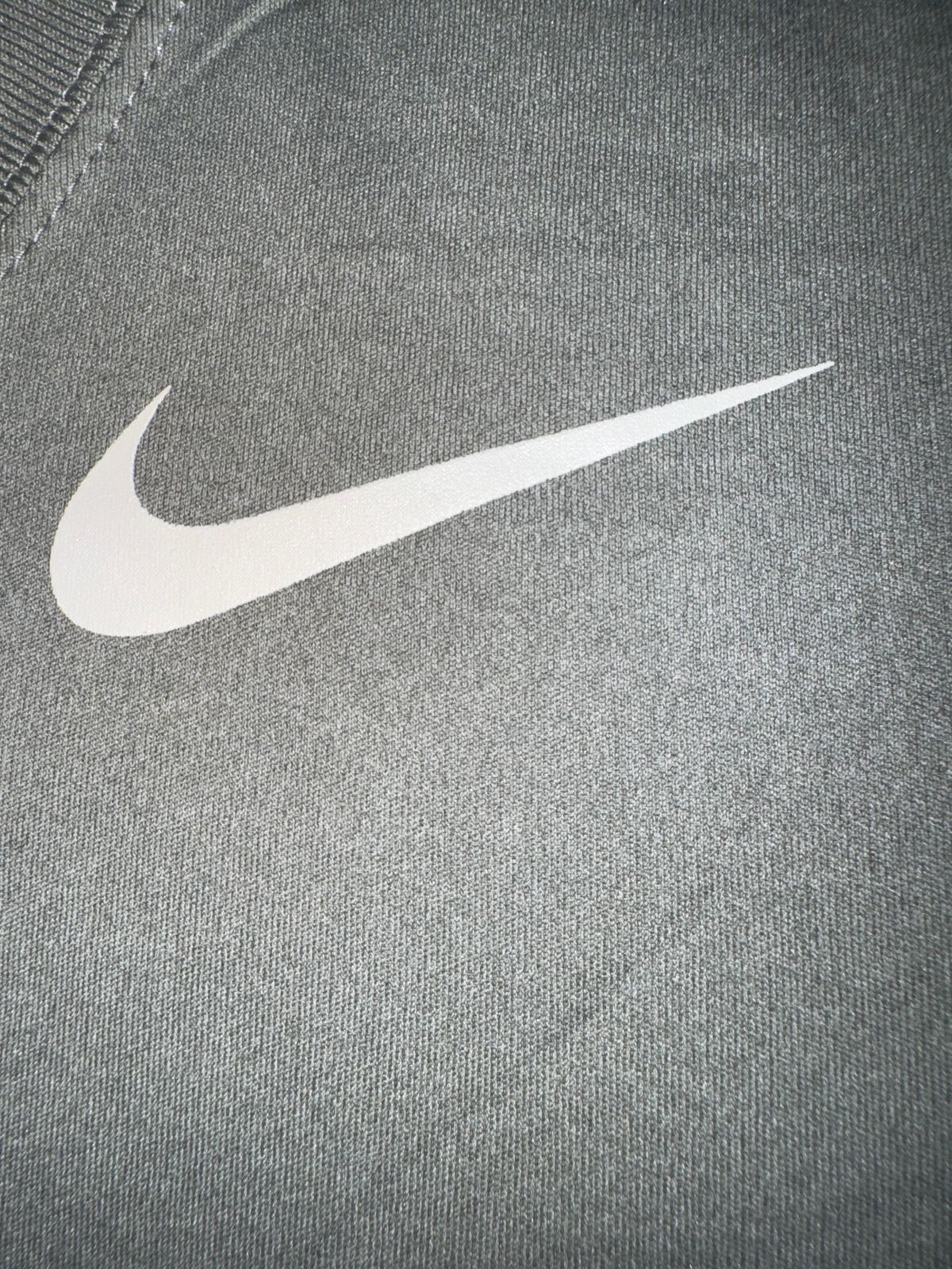 Nike Grey Round Neck Tee - Small