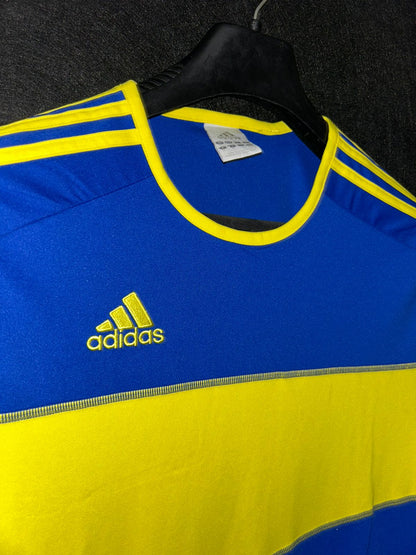 Adidas Climate Yellow Blue Tee - Large