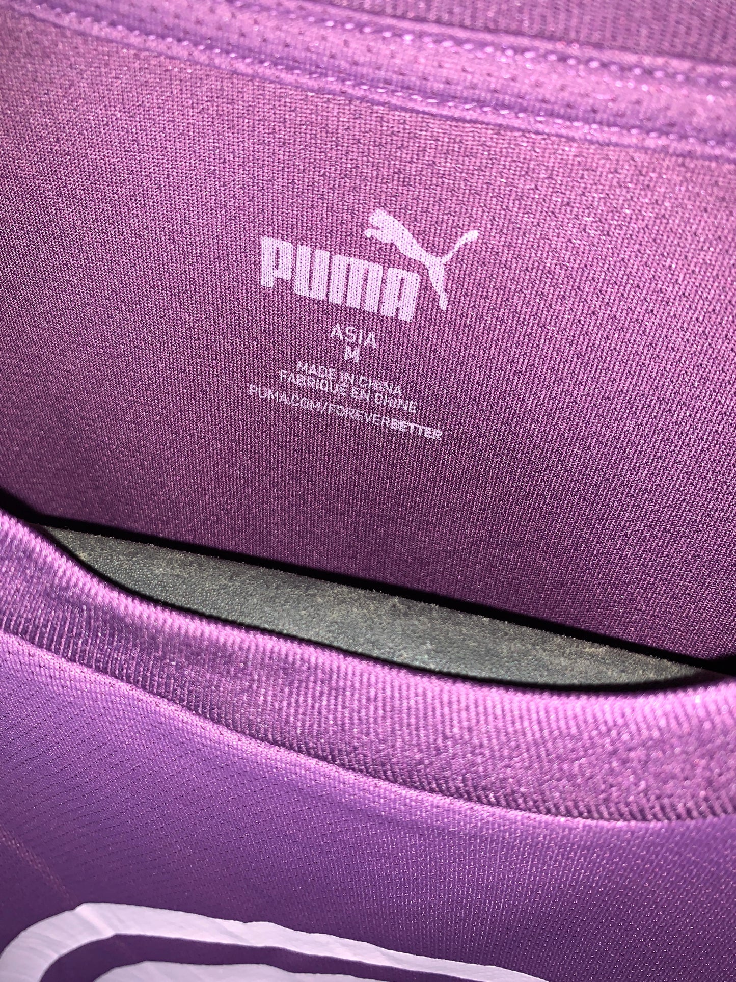 Puma Purple Round Neck Shirt  - Medium