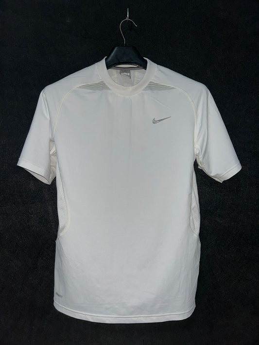 Nike Fit Dry White Round Neck - Large