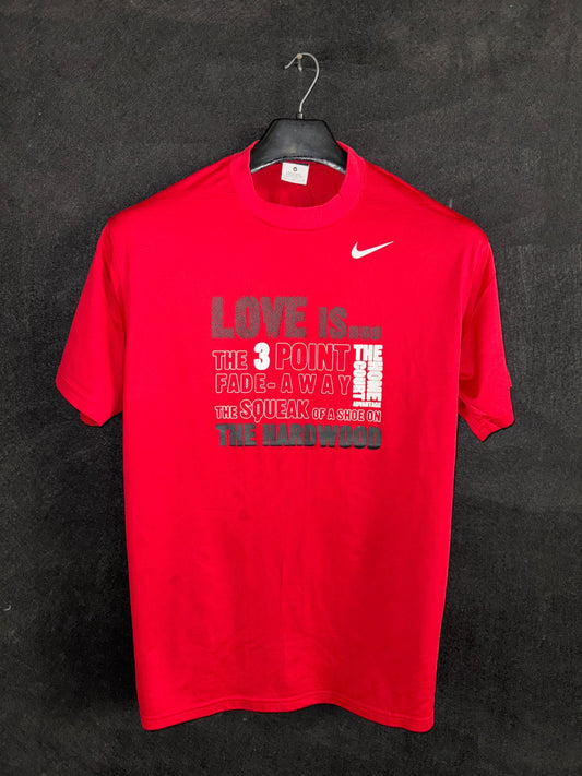 Nike Red Round Neck - Slim Large