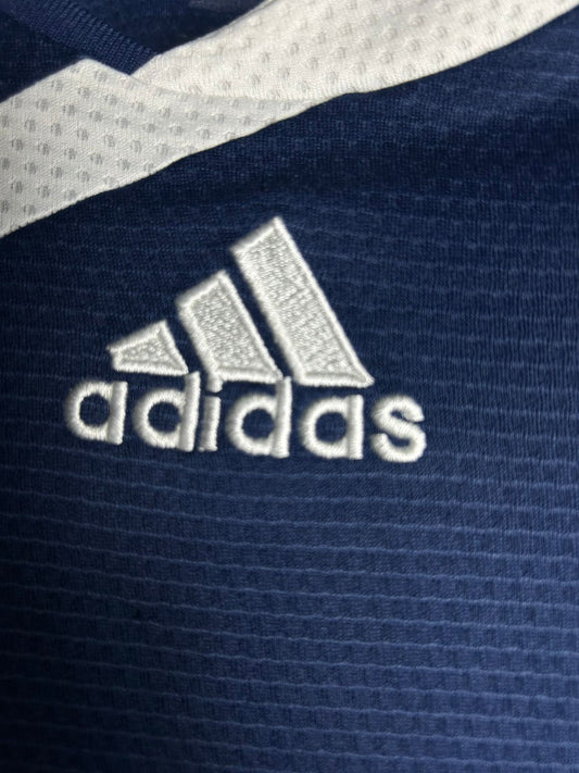 Adidas White Blue Tee - Large