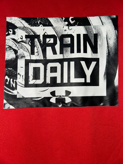 Under Armour Fit Red Round Neck - Medium