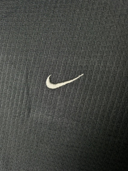 Nike Black Zip Polo - Large