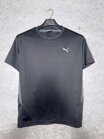 Pre Loved PUMA Black Round Neck Tee - Large