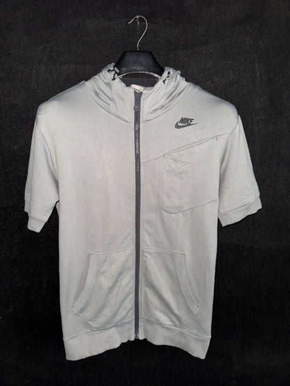 Pre Loved Nike Full Zipper Short Sleeves Hoodie - Medium