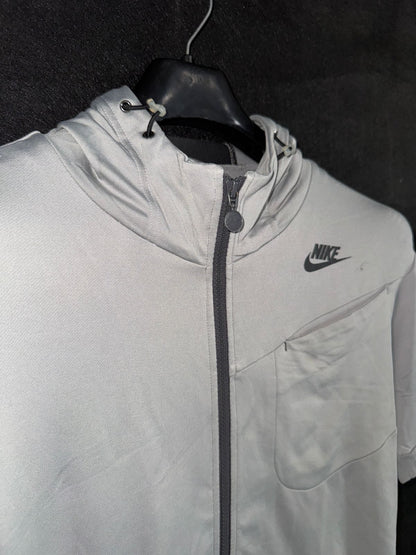 Pre Loved Nike Full Zipper Short Sleeves Hoodie - Medium