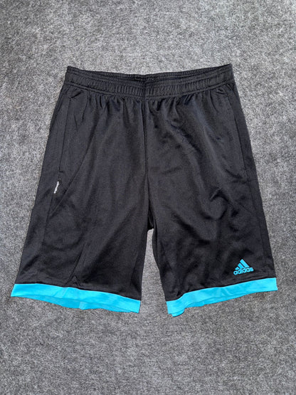 Adidas Black Blue Shorts - Large