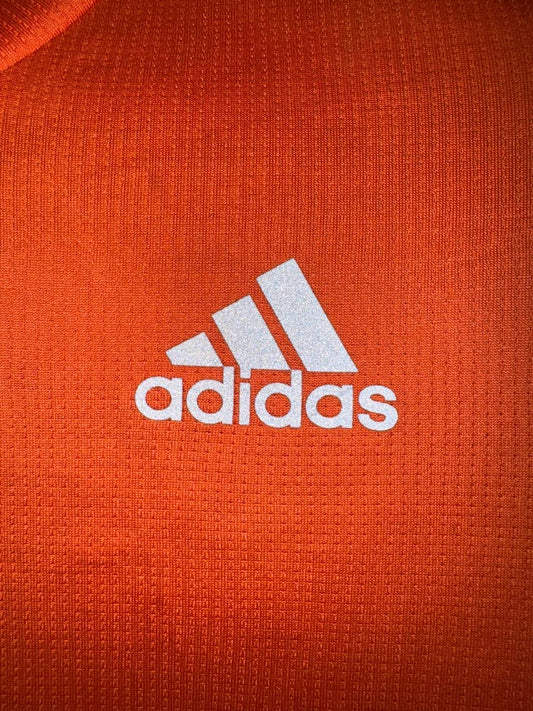 Adidas Orange Round Neck Shirt  - Medium