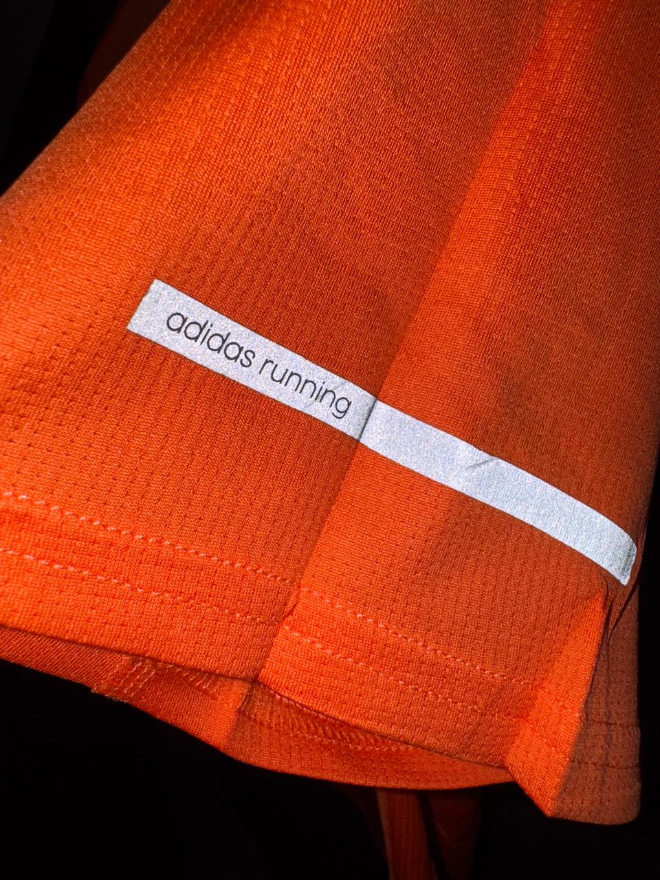 Adidas Orange Round Neck Shirt  - Medium