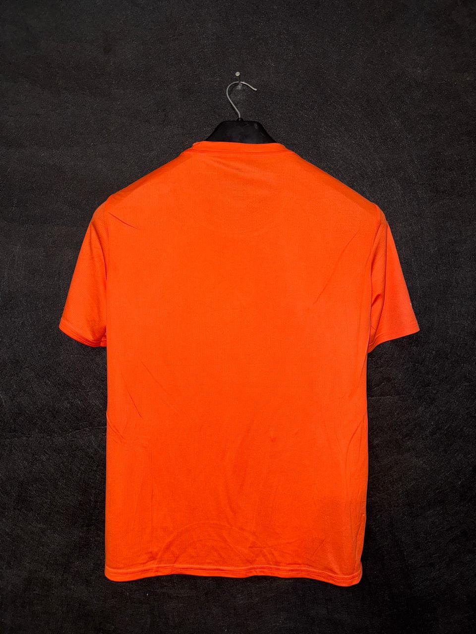 Adidas Orange Round Neck Shirt  - Medium