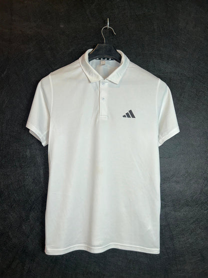 Adidas White Polo - Medium