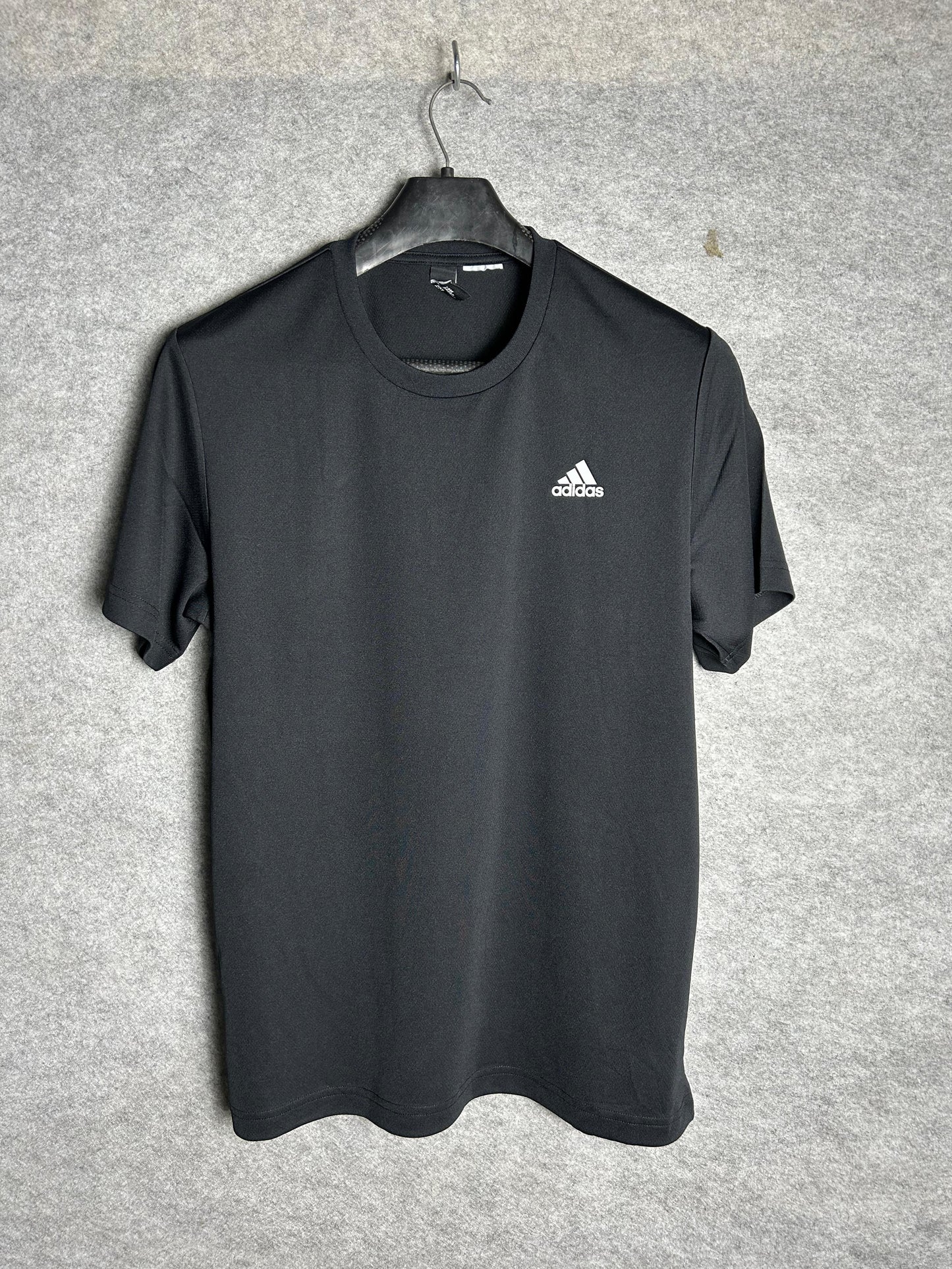 Adidas Climalite Black Round Neck - Medium
