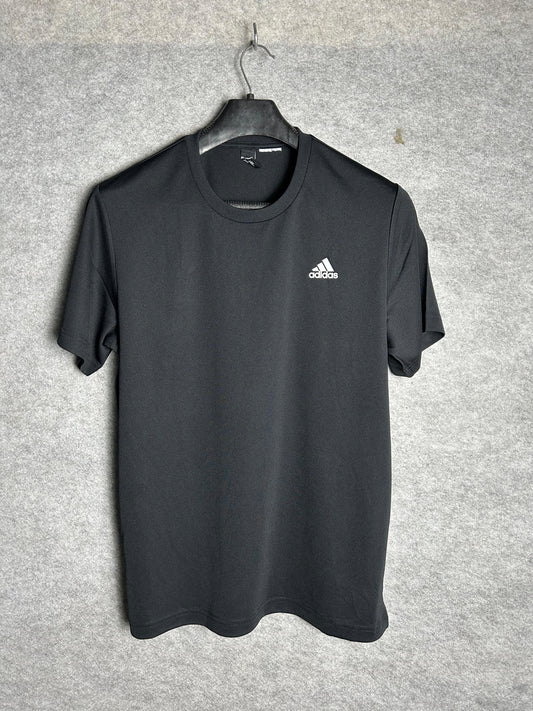 Adidas Climalite Black Round Neck - Medium