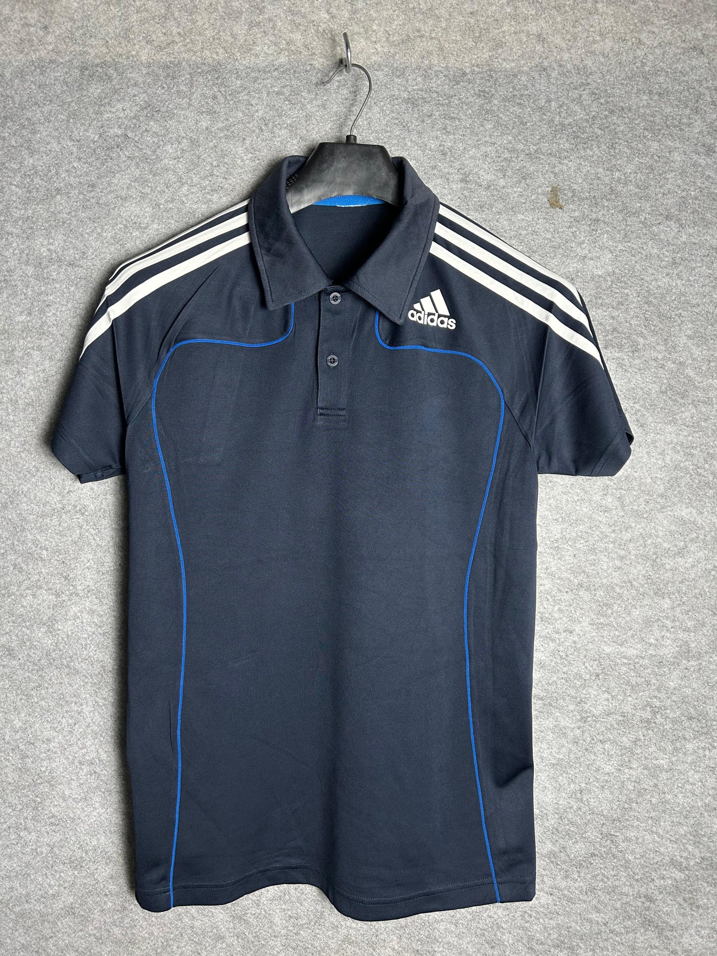 Adidas Blue Polo  - Medium
