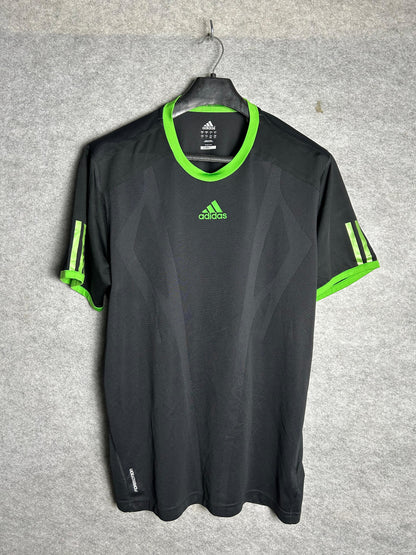 Adidas Climalite Black & Green Three 3 Strips - XXL